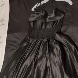 Blondie Nites Black Halter Sundress Cocktail